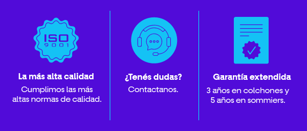 La más alta calidad. Garantía extendida.